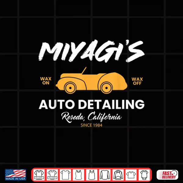 Design Miyagis Auto Detailing Expert Car Care Enthusiast Gear Shirt