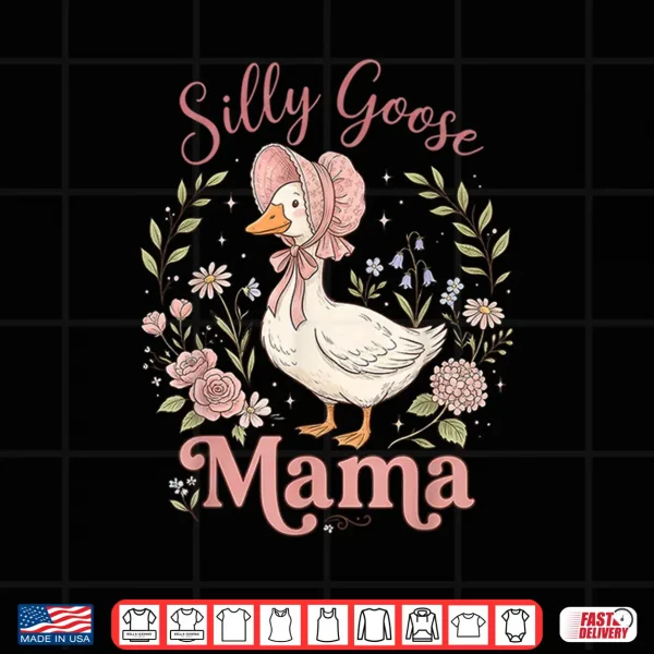 Design Mom of The Silly Goose Silly Matching Family Shirt Floral Shirt