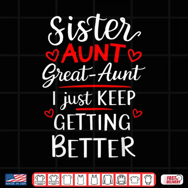 Design Mothers Day Grandkids Sister Aunt Great Aunt Shirt