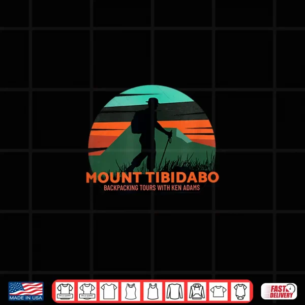 Design Mount Tibidabo Backpacking Tours with Ken Adams Shirt