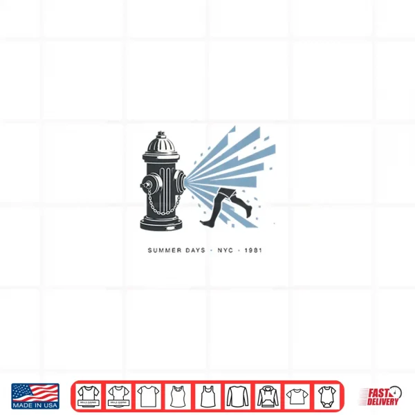 Design NYC Fire Hydrant New York City Summer Design Shirt