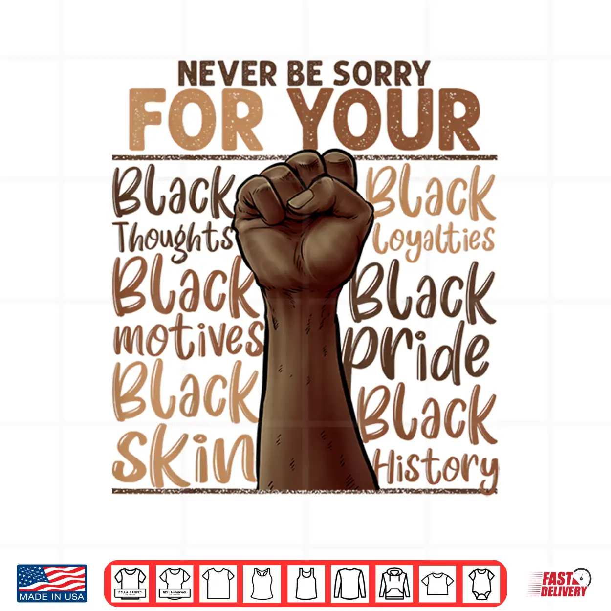 Never Be Sorry For Being Black History Juneteenth Gifts Shirt Never Be Sorry For Being Black History Juneteenth Gifts Shirt