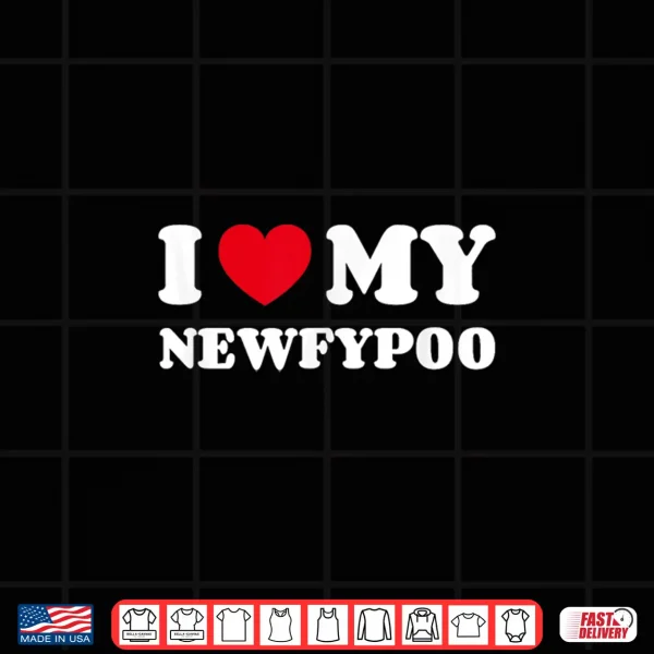 Design Newfypoos Newfoundland Poodle Mix I Love My Newfypoo Shirt