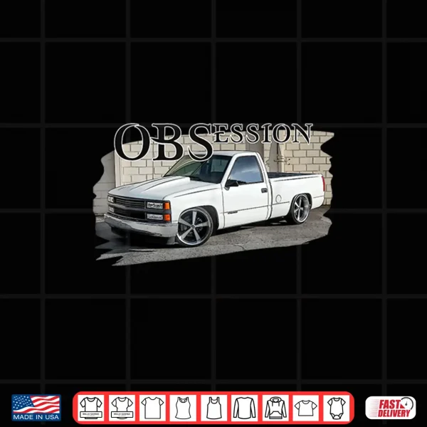 Design OBS Truck 90s Single Cab Lowered 1500 Truck Car Enthusiast Shirt