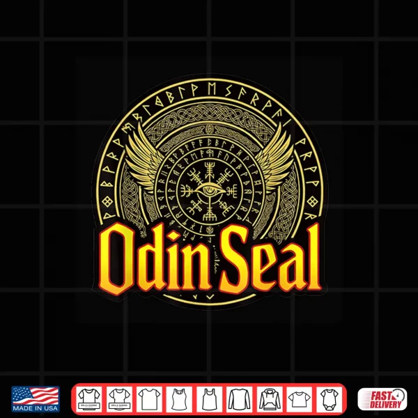 Design Odin Seal Rune Circle Norse Symbol Design Shirt