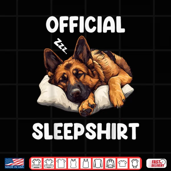 Design Official German Shepherd Sleepshirt Dog Lover pajamas Shirt