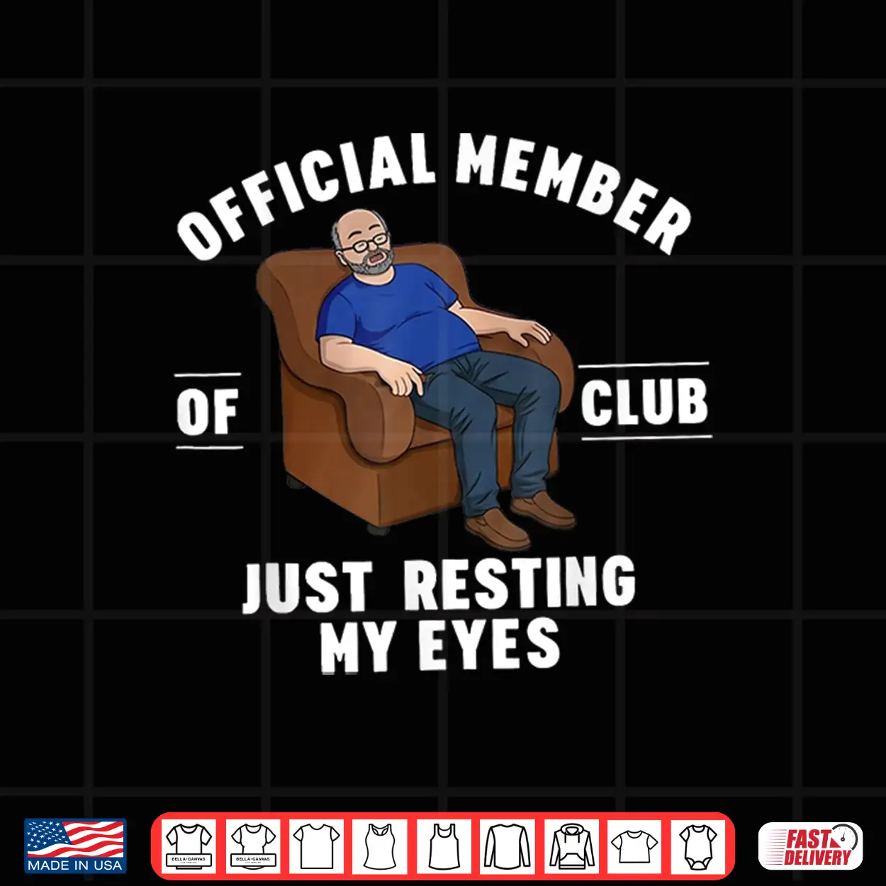 Official Member Of Club Just Resting My Eyes Father’S Day Shirt Official Member Of Club Just Resting My Eyes Father’S Day Shirt