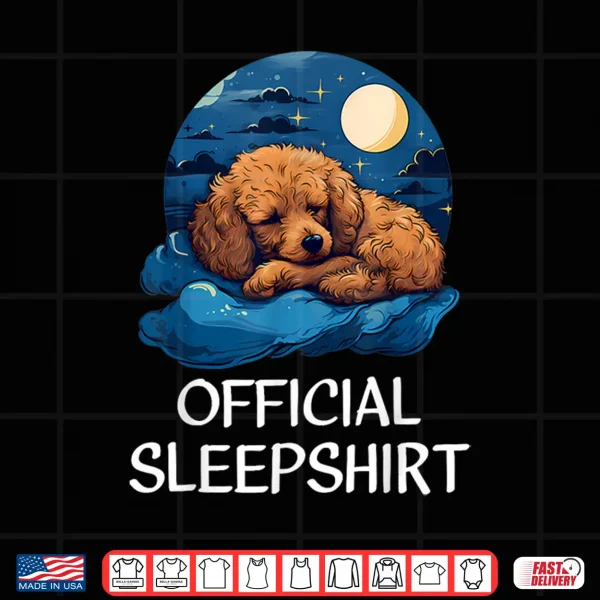 Design Official Sleepshirt Poodle Nightshirt Pajama for Him Her Shirt