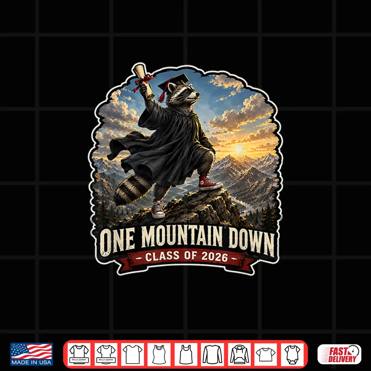 One Mountain Down Graduation Gift Class Of 2026 Shirt One Mountain Down Graduation Gift Class Of 2026 Shirt