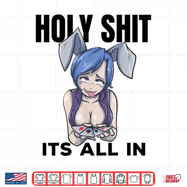 Design Otaku Ahegao Poker Ecchi Etchi Hentai Lewd Senpai Waifu Gift Shirt