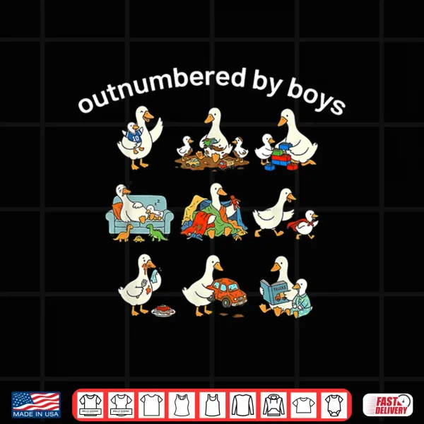 Design Outnumbered by Boys Shirt