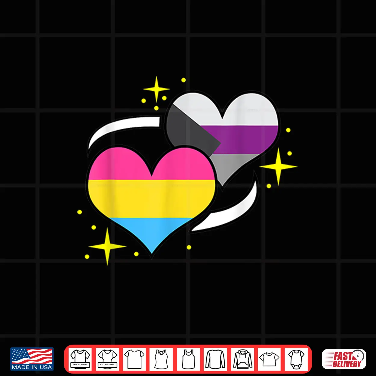 Pan Demisexual Flag Heart Panromantic Demisexual Shirt Pan Demisexual Flag Heart Panromantic Demisexual Shirt