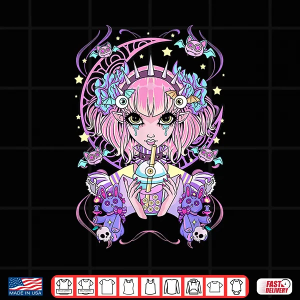Design Pastel Goth Anime Girl Shirt