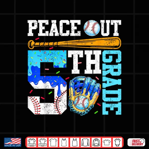 Design Peace Out 5th Grade Fifth Complete Identity Success Achievement Role Family Joy Bold