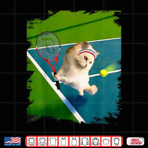 Design Persian Cat Playing Tennis Shirt