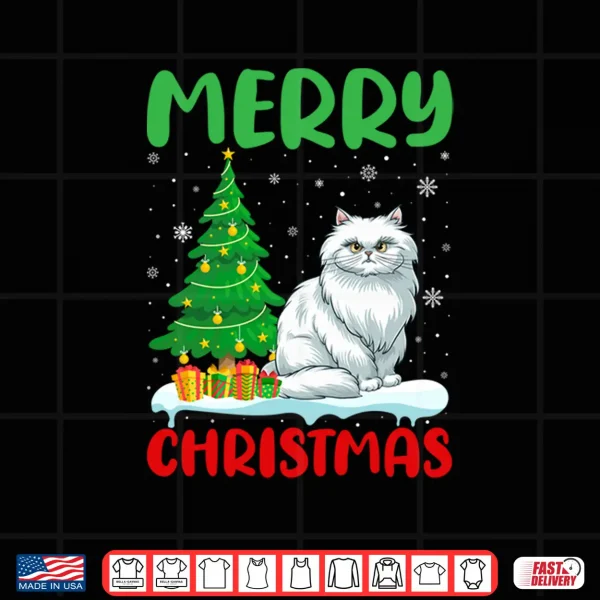Design Persian Cat Tree Xmas Sweater Men Women Ugly Christmas Shirt
