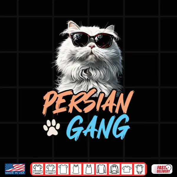 Design Persian Cats PERSIAN GANG Cool Persian Cat Men Shirt