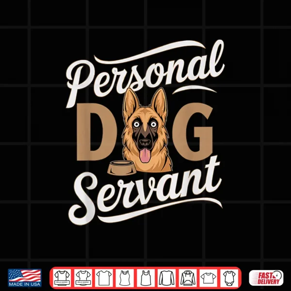 Design Personal Dog Servant German Shepherd Cartoon Shirt