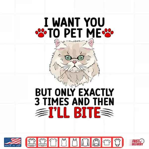 Design Pet Me Persian Cat Owner Persian Cat Mom Persian Cat Dad Shirt