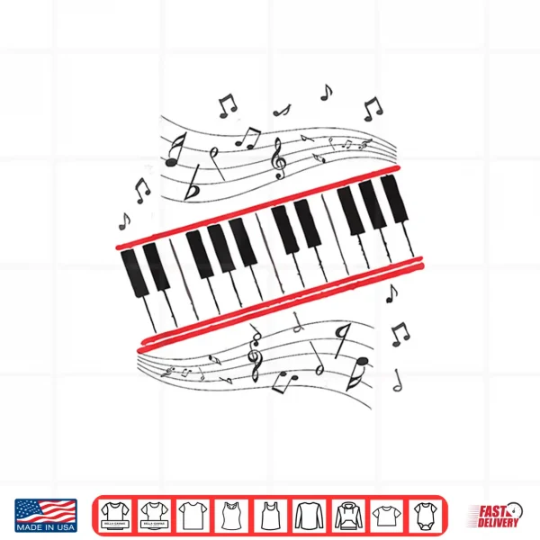 Design Piano Beat it Music Cosplay Funny Music Idea Shirt