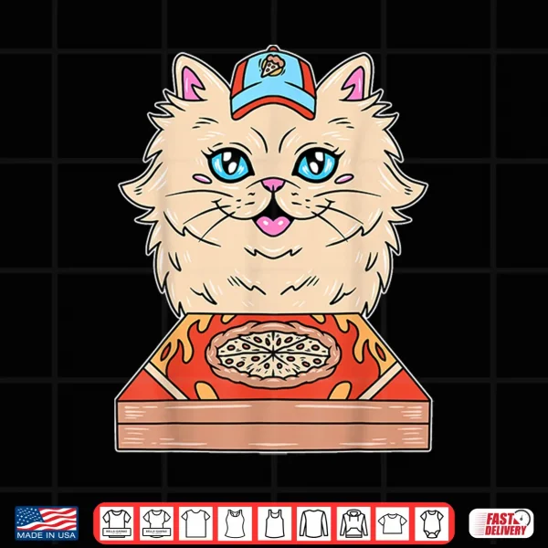 Design Pizza Delivery Persian Cat Shirt
