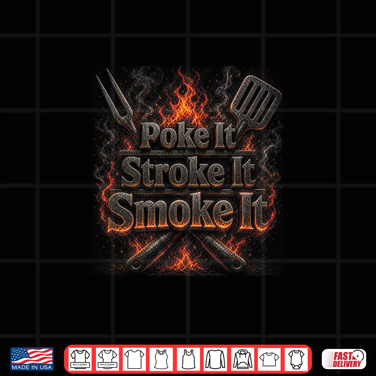 Poke It Stroke It Smoke It Funny Bbq Fathers Day Shirt Poke It Stroke It Smoke It Funny Bbq Fathers Day Shirt