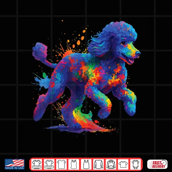 Design Poodle Colorful Shirt