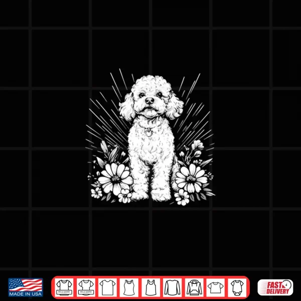 Design Poodle Dog Lover Retro Style Tattoo Shirt