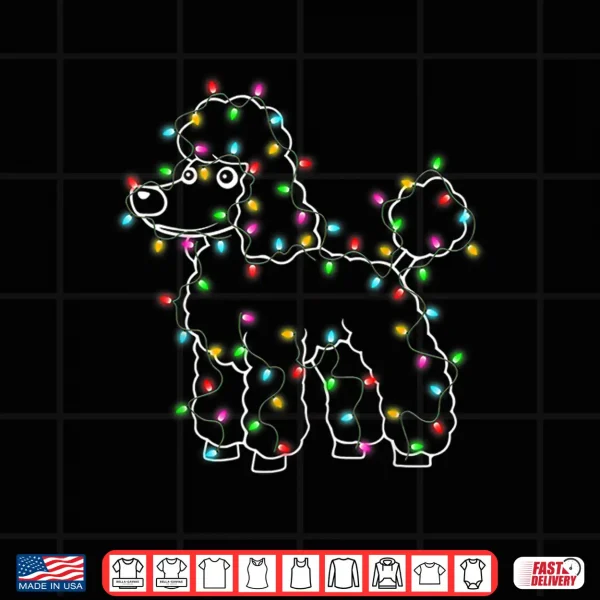 Design Poodle Dogs Tree Christmas Sweater Xmas Pet Animal Dog Gifts Shirt