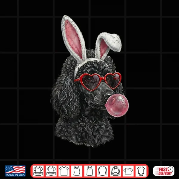 Design Poodle Easter Bunny Dog Lover Shirt