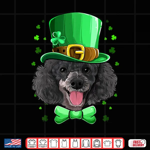 Design Poodle Leprechaun Costume St Patricks Day Shirt