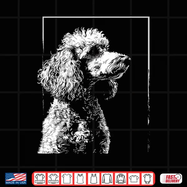Design Poodle Motif Pet Art Dog Poodle Shirt for Men Women Kids