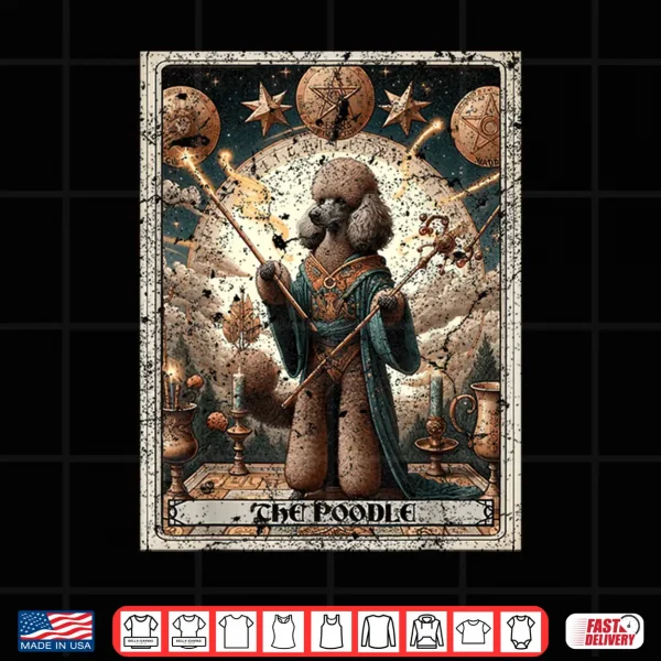 Design Poodle Tarot Card Dog Shirt