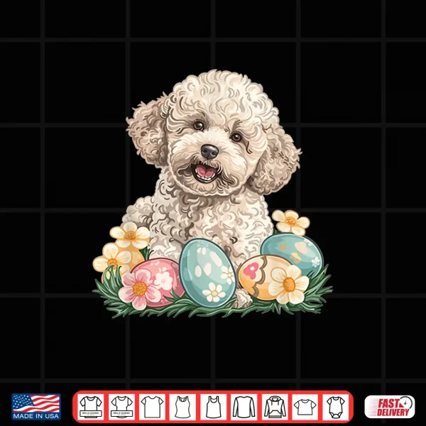 Design Poodle dog Dog Breed Happy Easter Men Women Kids Shirt