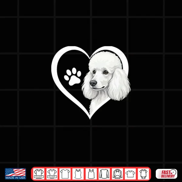 Design Poodle heart Shirt