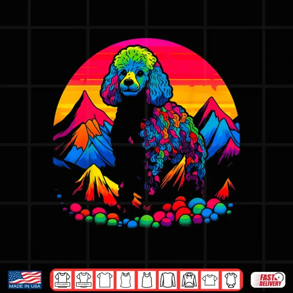 Design Pop Art Design Poodle Dog Hike Shirt