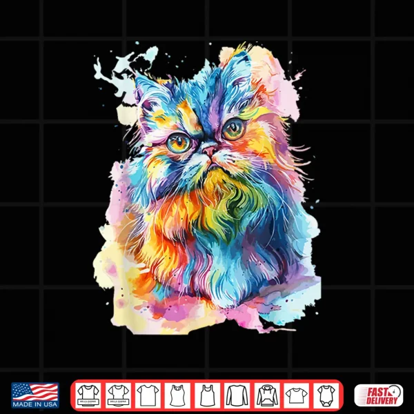Design Pop Art Persian Cat Lovers Persian Cat Shirt