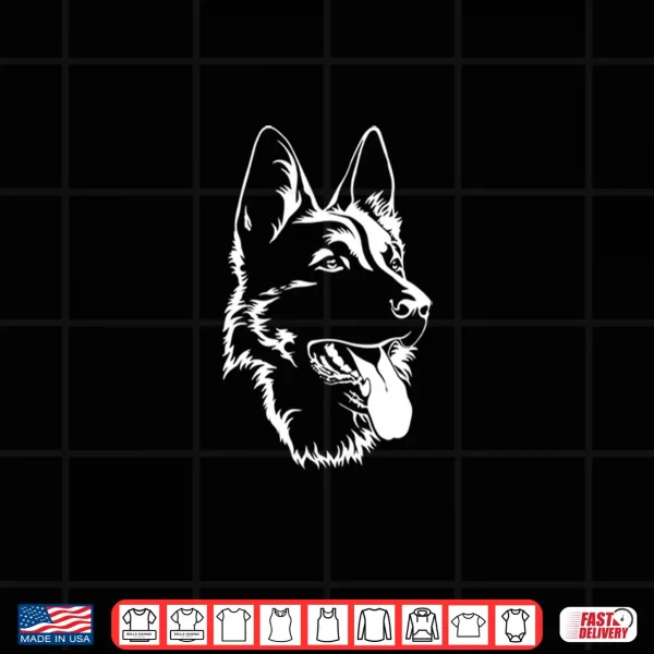 Design Portrait German Shepherd Dog Owner Professional Graphic Shirt
