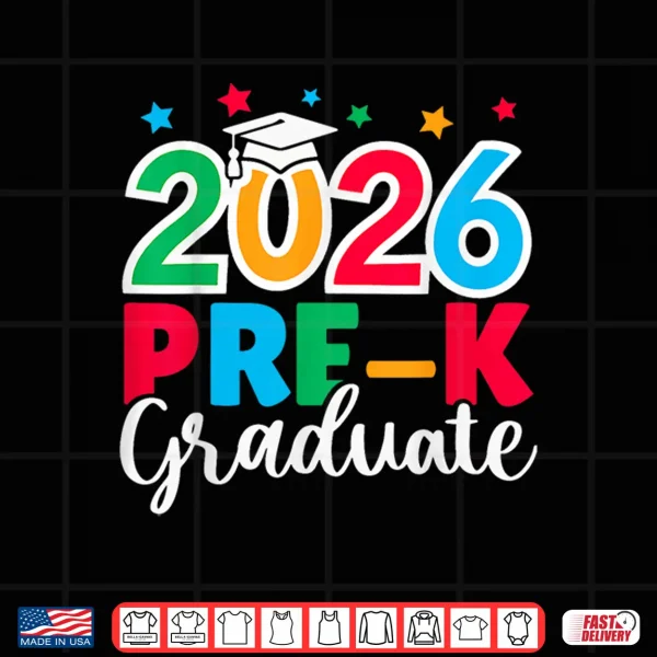 Design Pre K Graduation 2026 Last Day Of School Shirt