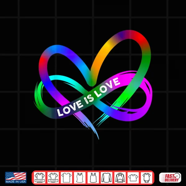 Design Pride month LGBT Straight Heart with Love Is Love Shirt
