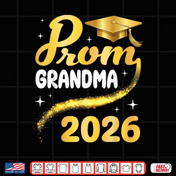 Design Prom Relative 2026 Senior Graduation Class Of School Gold Cap Shirt