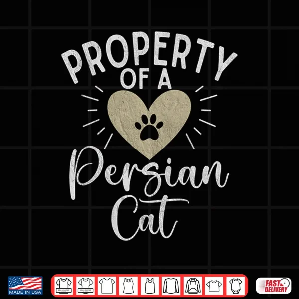 Design Property of a Persian Cat Shirt