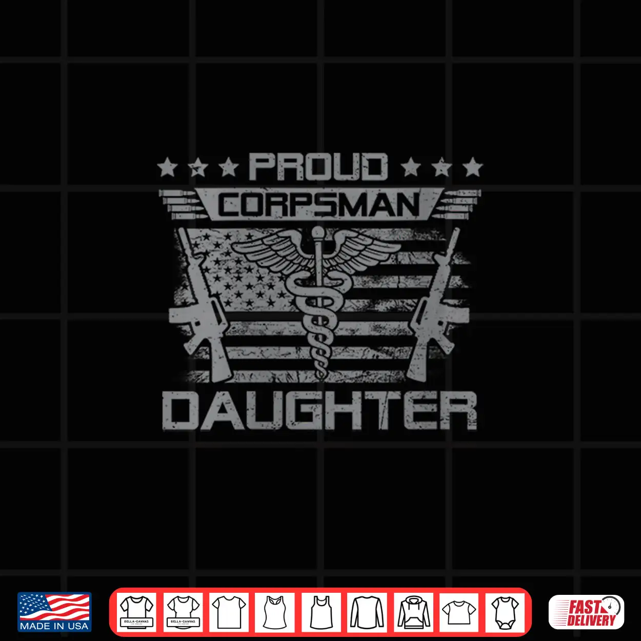 Proud Corpsman Daughter Flag Usa Family Matching Shirt Proud Corpsman Daughter Flag Usa Family Matching Shirt
