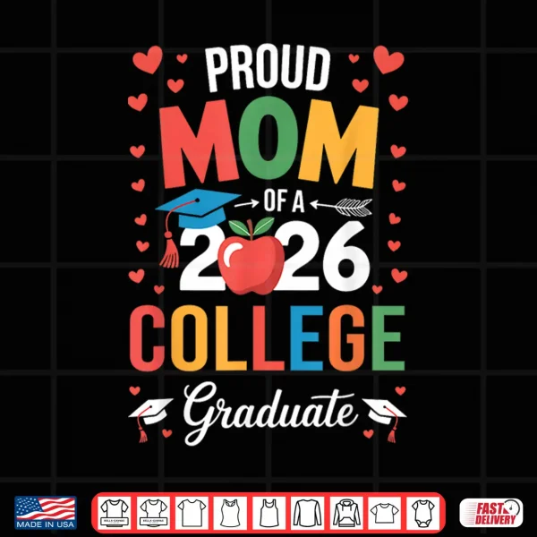 Design Proud Relative Of A 2026 College Graduate Graduation Shirt