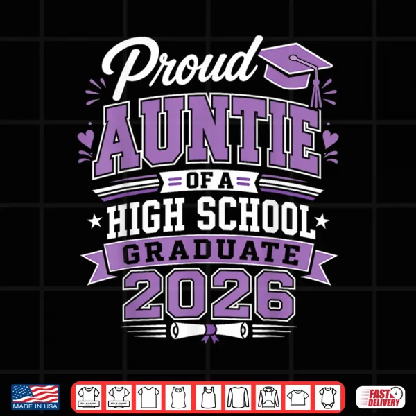 Design Proud Relative Of High School 2026 Graduate Graduation Outfit Shirt