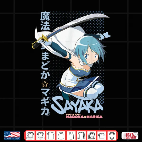Design Puella Magi Madoka Magica Sayaka Miki Anime Shirt