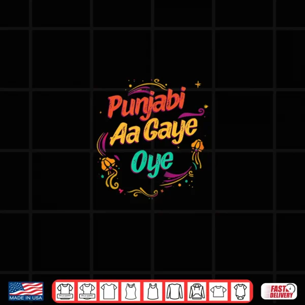 Design Punjabi Aa Gaye Oye Tonight Diljit Dosanjh Merch Shirt