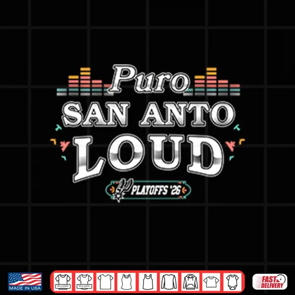 Design Puro San Anto Loud Playoffs 2026 Shirt