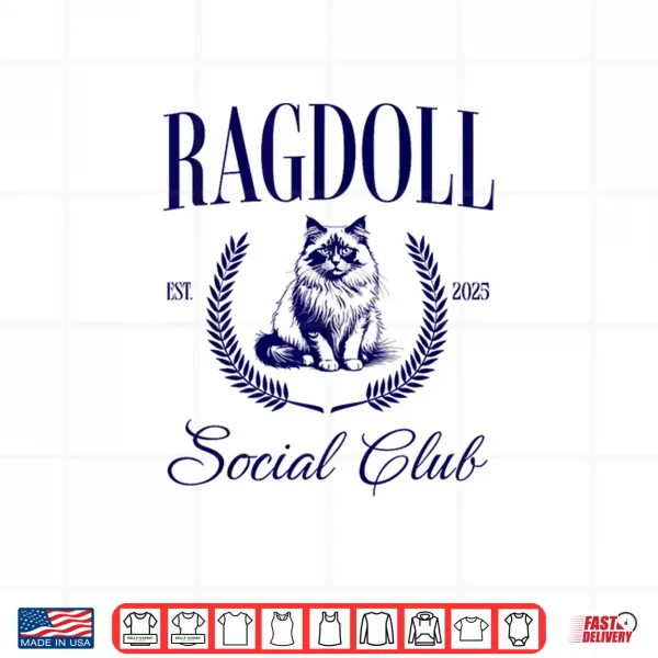 Design Ragdoll Cat Women Girl Shirt