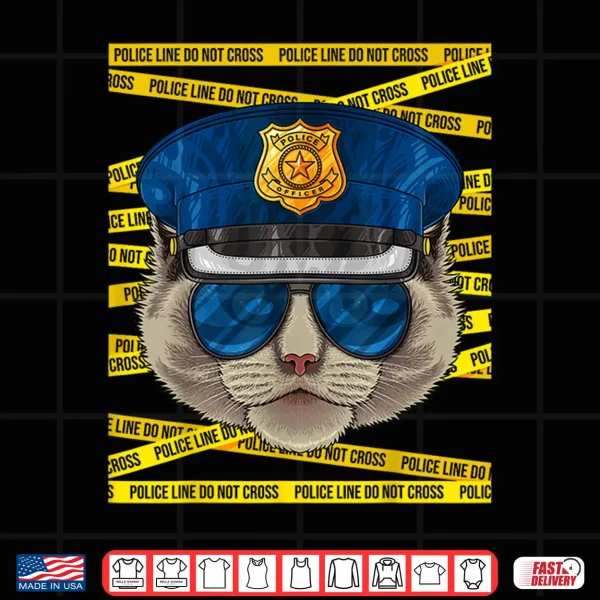 Ragdoll Police Officer Policeman Funny Police Cat Shirt 4 Design Ragdoll Police Officer Policeman Funny Police Cat Shirt